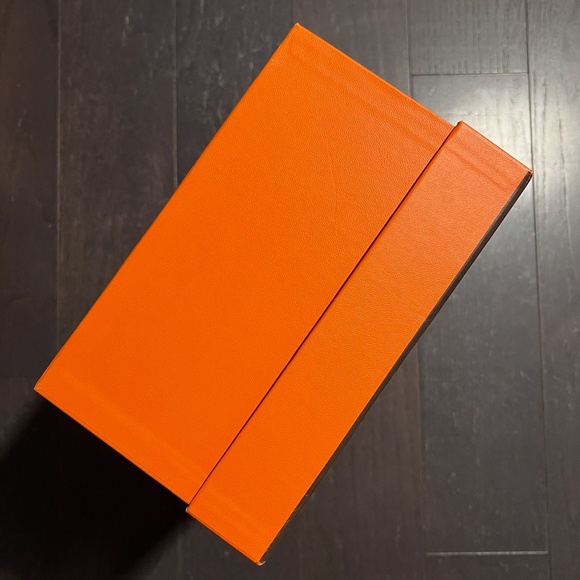 Hermes large size empty box shoe box case decoration storage orange - Picture 4 of 12